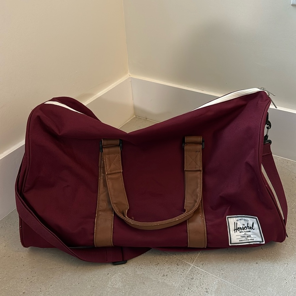 Herschel Supply and Co. Novel Duffle Bag with shoe compartment (Burgundy)
